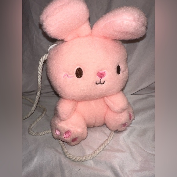 SHEIN Handbags - Mini Fuzzy Cartoon Bunny Design Novelty Bag